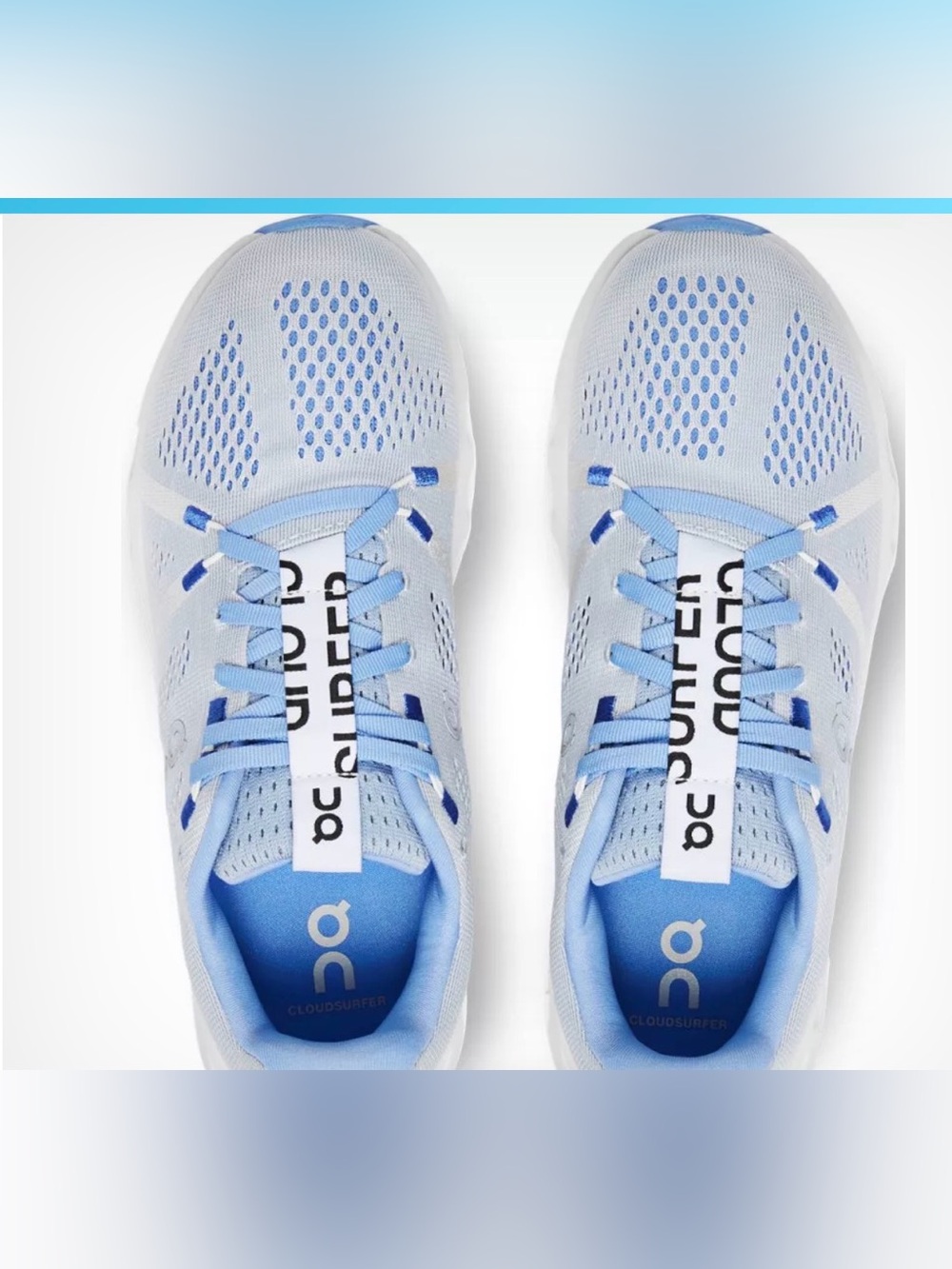 On Running Women's Cloudsurfer sneakers in the Heather/White colorway size 6